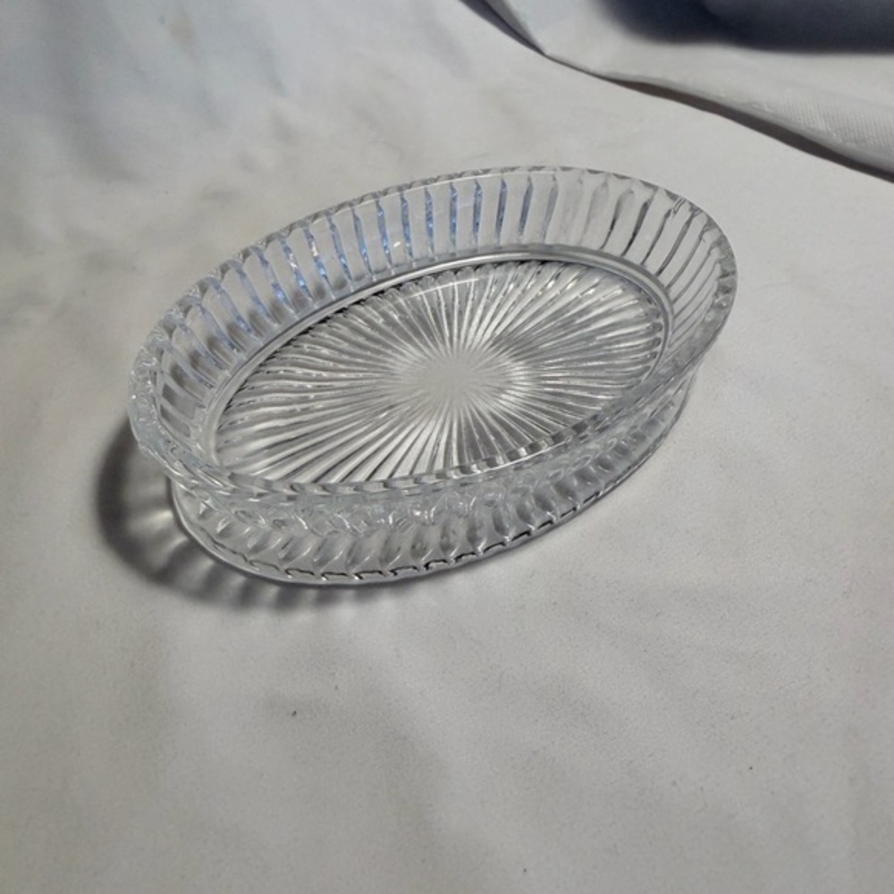 Elegant Clear Glass Vanity Tray